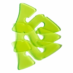 3 Line Arrows Transparent Green