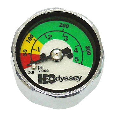 Mini PSI/BAR Button Gauge