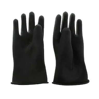 5 Finger Rubber Gloves Short - Image 2